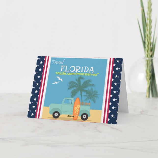 Florida: Tarjeta de saludo de viaje (Reverso)
