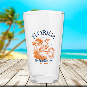 Florida The Sunshine State - Heron & Palm Trees