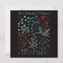 Floriografía Lengua de amor de flores botánica