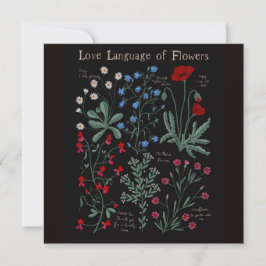 Floriografía Lengua de amor de flores botánica