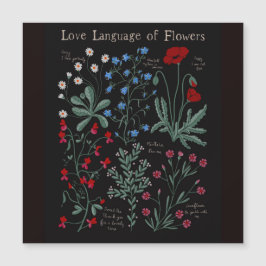 Floriografía Lengua de amor de flores botánica
