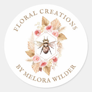 Florisco Abeja Rubor Etiqueta de producto Floral R