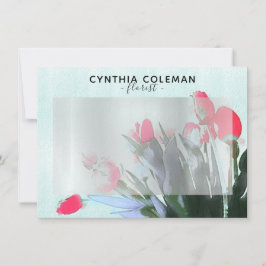 Florismo de Ilustracion de color acuático Tulips B