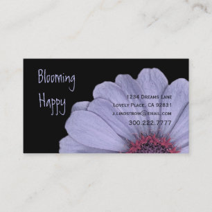 FLORISTA - tarjeta de visita PÚRPURA de la