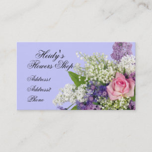 Floristería subió y tarjeta de visita de las lil
