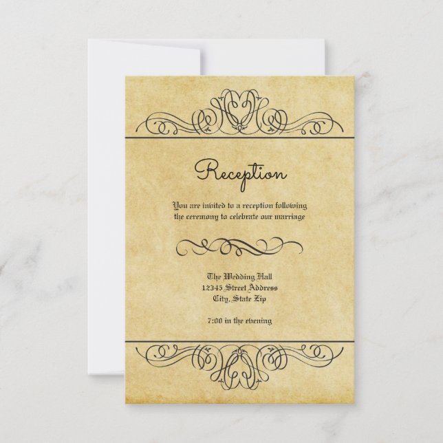 Floritura Formal Floral - Invitación a la Recepció (Anverso)
