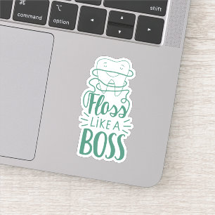 Floss Como Un Pegatina Jefe