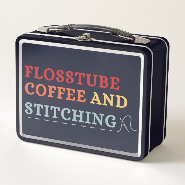 Flosstube Coffee And Stitching - Cross Stitcher  (Anverso)