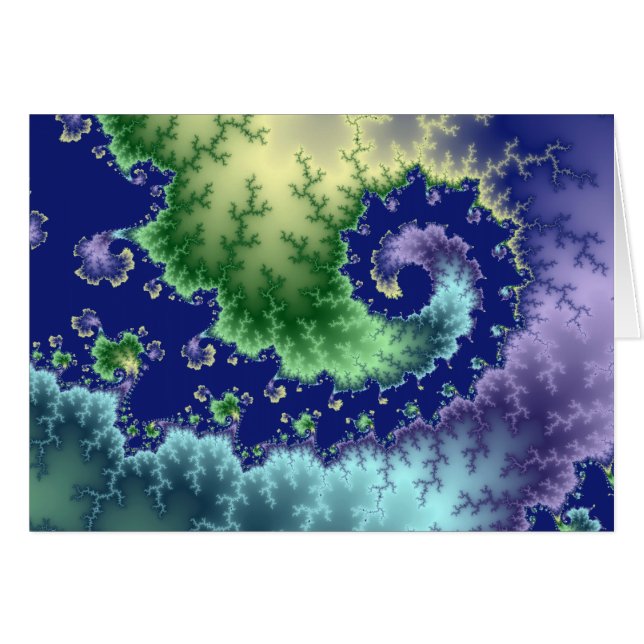 Flotación hacia fuera - de la tarjeta del fractal (Anverso (Horizontal))