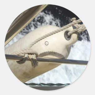 Flotando en un bote a los Pegatinas del mar