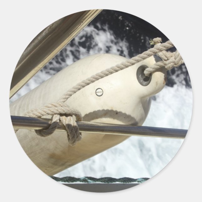 Flotando en un bote a los Pegatinas del mar (Anverso)