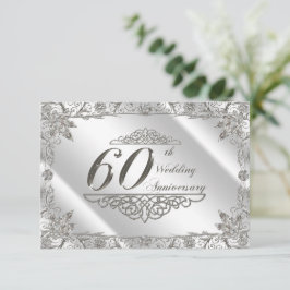 Flourish Diamond 60° Aniversario del Boda RSVP