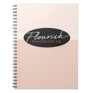 Flourish que aconseja el cuaderno espiral de la