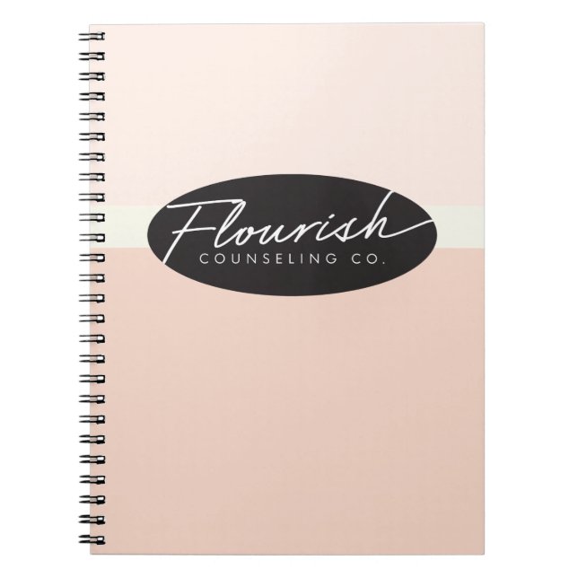Flourish que aconseja el cuaderno espiral de la (Frente)