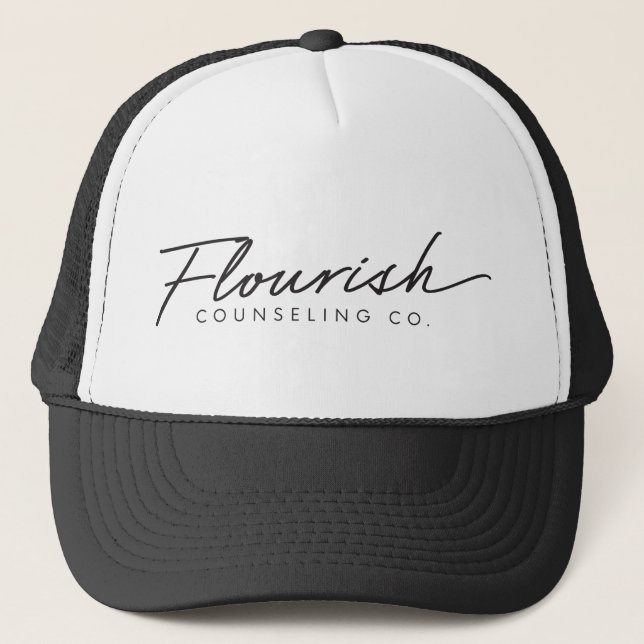 Flourish que aconseja el gorra del camionero del (Anverso)