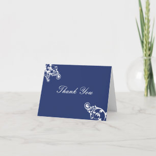 Flourish Royal Blue and White Flourida Nota
