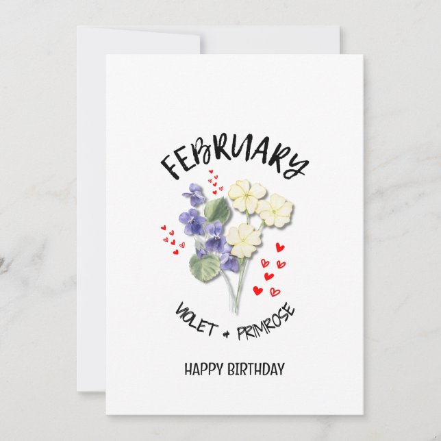 Flower Birthday Card (Anverso)