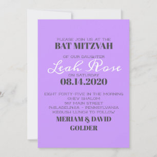 FLOWER CHILD Bar Bat Mitzvah Invitación