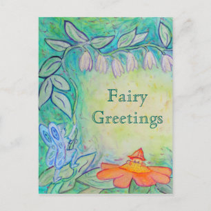 Flower Fairies saluda postales personalizadas
