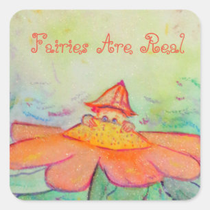 Flower Fairy Garden Pegatinas personalizados de ar