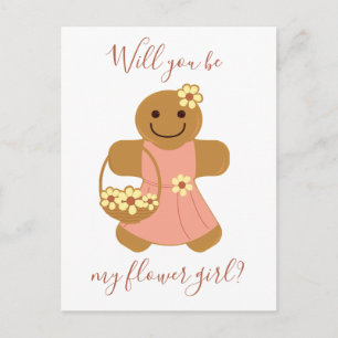 Flower Girl Gingbread   Postal