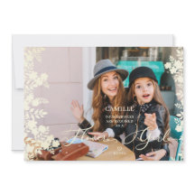 Flower Girl Proposal Botanical Frame Photo