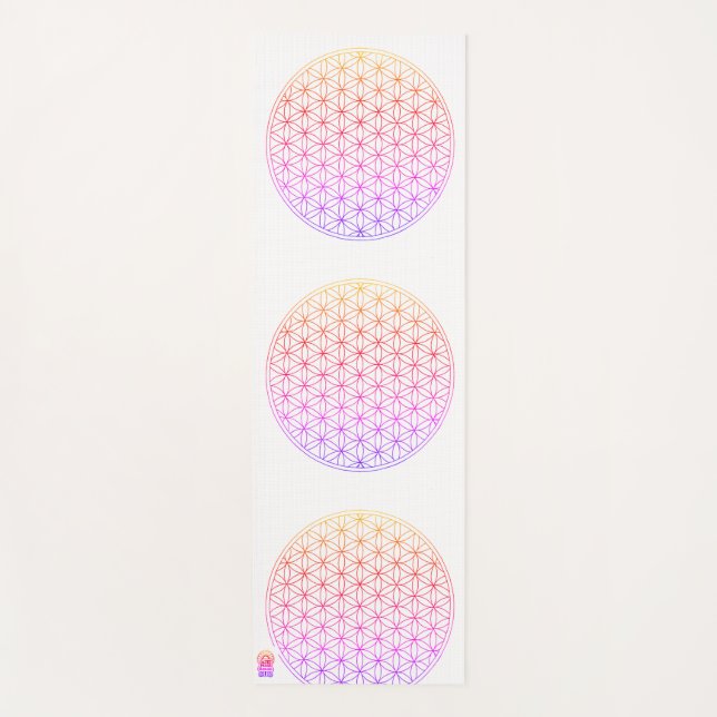 Flower of Life / Sacred Geometry Yoga Mat (Anverso)