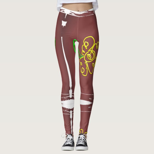 flower paint leggings (Anverso)