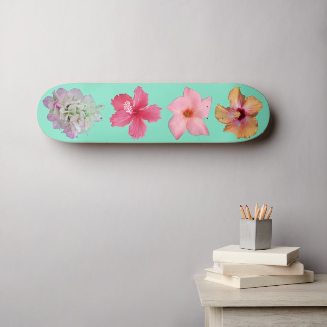 Flower Power 1 Skateboard (Arte de pared (horz))