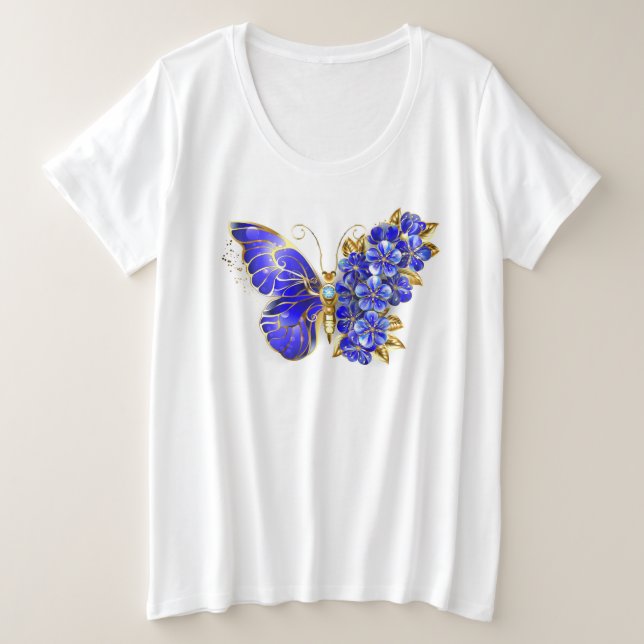Flower Sapphire Butterfly (Anverso del diseño)