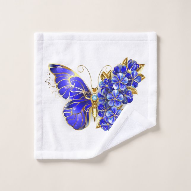 Flower Sapphire Butterfly (Toallita)