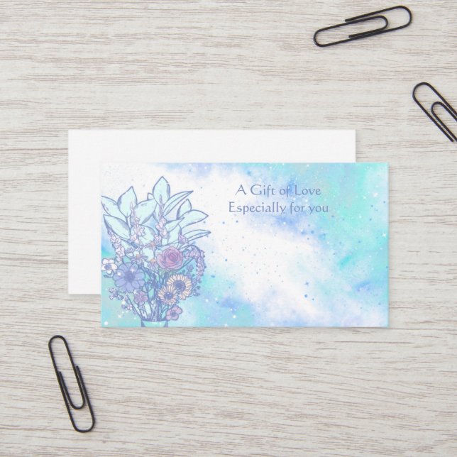 Flower Shop Flower Regalo tarjeta de visita (Anverso/Reverso In Situ)