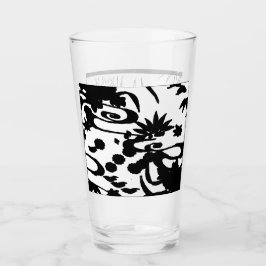 Flower sketched glasses