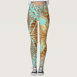 Flower Square Rose Overlay Lace Art 2 Leggings