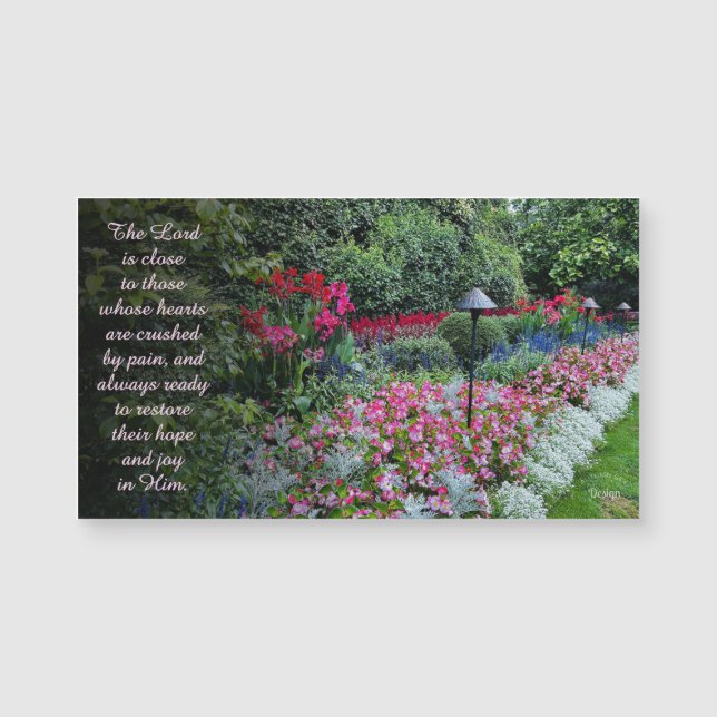 Flowers Photography Encouragement Quote Magnet (Anverso)