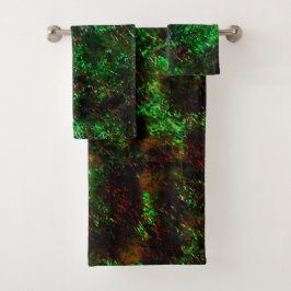 Fluctuación de los puntos oscuros en verde brillan