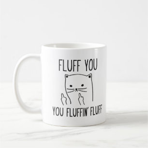 FLUFF LE TAZA DE CAFÉ DIVERTIDA DEL CAT