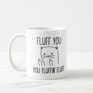FLUFF LE TAZA DE CAFÉ DIVERTIDA DEL CAT