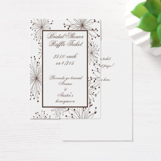 Fluff Raffle de Dandelion marrón y blanco (Escritorio)