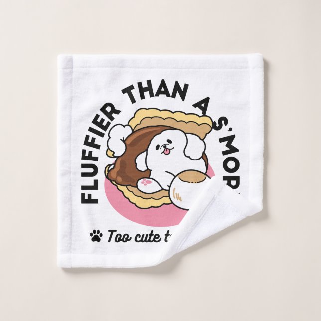 Fluffier Tha S’more - Perro y bollo de postre (Toallita)