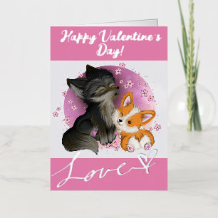 Fluffy Cuddle - Tarjeta de San Valentín