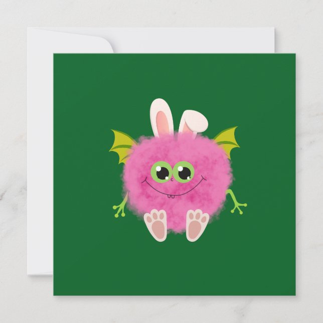 Fluffy little pink rabbit monster (Anverso)