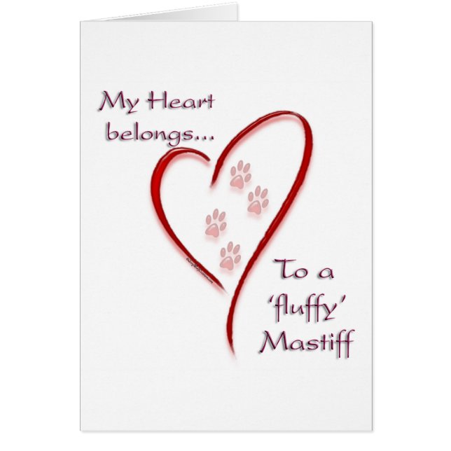 Fluffy Mastiff Heart Pertenece (Frente)