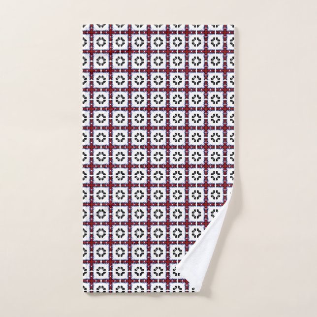 Fluffy Squares Floral (Toalla de mano)