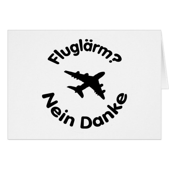 ¿Fluglärm? Nein Danke (Anverso (Horizontal))