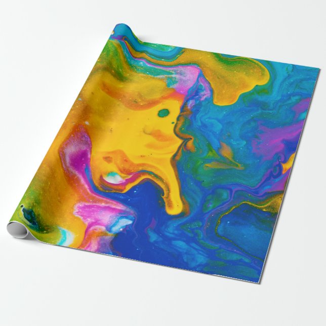 Fluid Art. Resumen de fondo colorido, papel tapiz (Desenrollado)