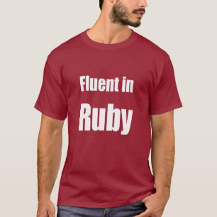 Fluido en el rubí - camisa rojo oscuro del