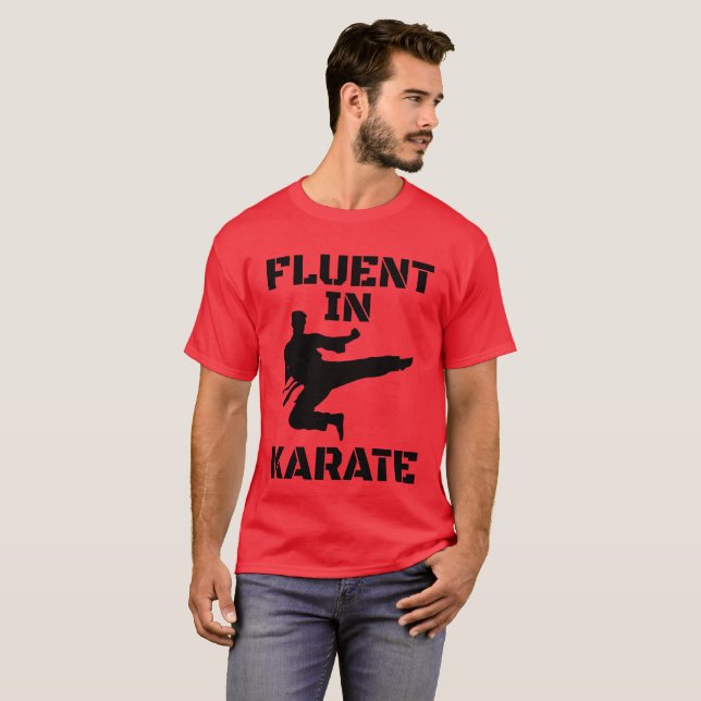 Fluido en Karate Camiseta divertida de Karate (Anverso completo)