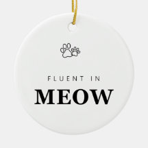 Fluido en Ornamento de Huella de Garra de Gato Div