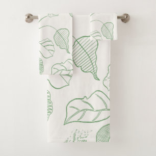 Flujo de hoja ligera verde claro blanco apagado